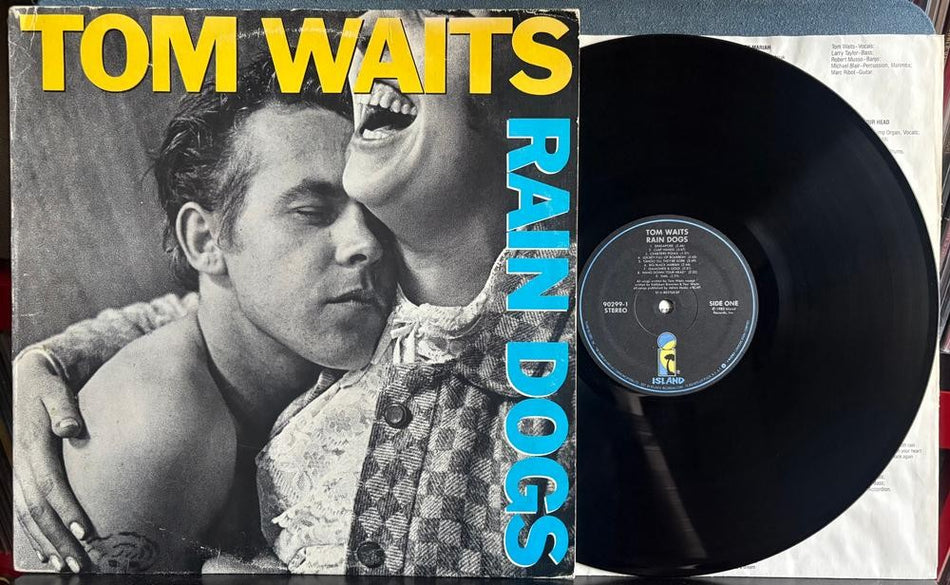 TOM WAITS RAIN DOGS~VG+ OG 1985 ISLAND SRC SPECIALTY 1st PRESS LP w/INNER SLEEVE