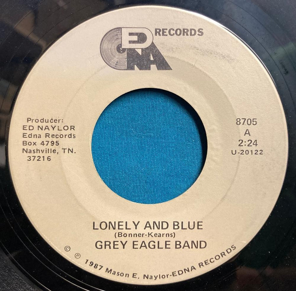GREY EAGLE BAND LONELY AND BLUE/ COLD HEART~RARE 1987 PVT LBL BLUEGRASS on EDNA