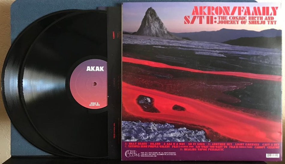 AKRON/FAMILY~S/T II COSMIC BIRTH JOURNEY SHINJU TNT~SIGNED VG++ 2011 2-LP~INNERS