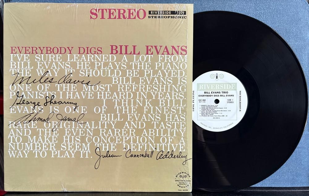 EVERYBODY DIGS BILL EVANS TRIO~NM- 2002 RTI 180 GRAM REISSUE LP~SHRINK~POST BOP