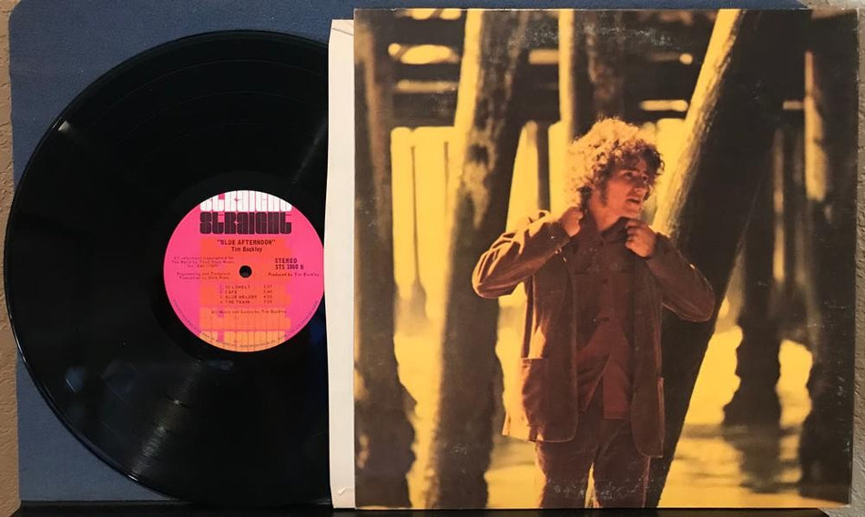TIM BUCKLEY BLUE AFTERNOON~'69 STRAIGHT 1st PRESS LP~CUT CORNER~ACID WASHED ROCK