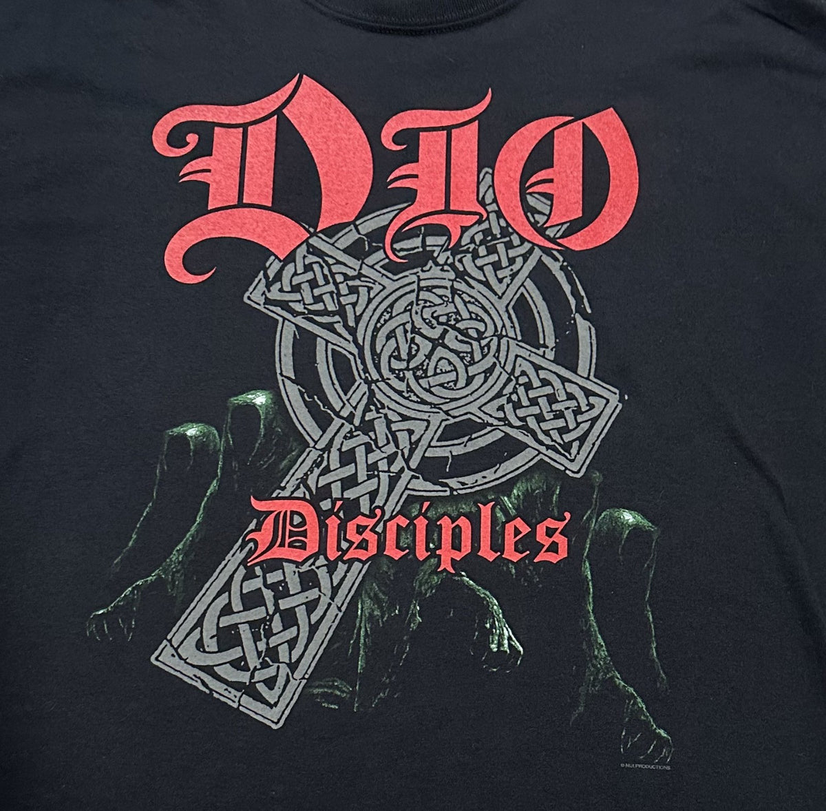 DIO DISCIPLES CONCERT T-SHIRT~2011 INTERNATIONAL TOUR~XL~BLACK~EXC COND~RARE