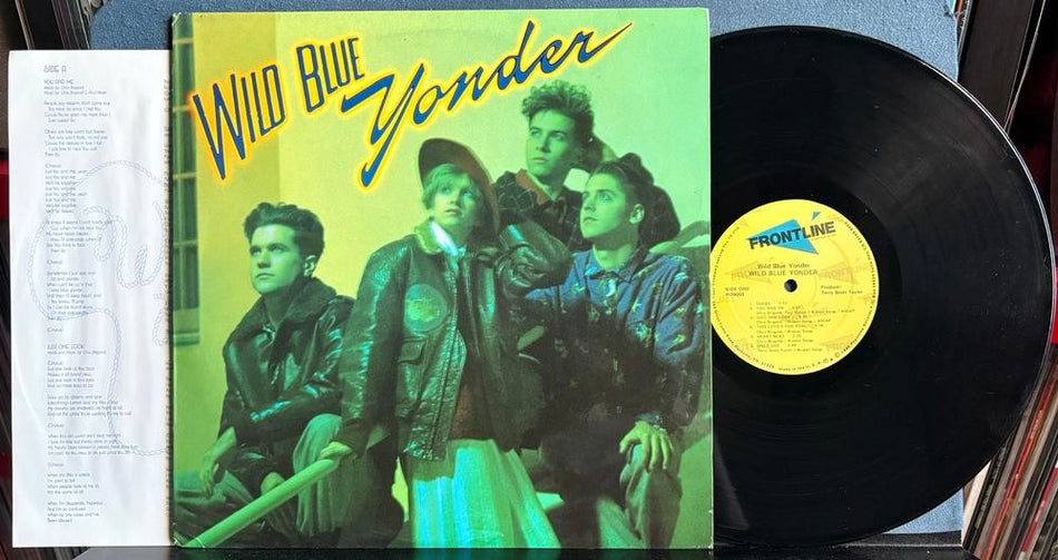 WILD BLUE YONDER SELF-TITLED LP~1986 FRONTLINE LP w/INSERT~QUIEX VINYL~POP ROCK