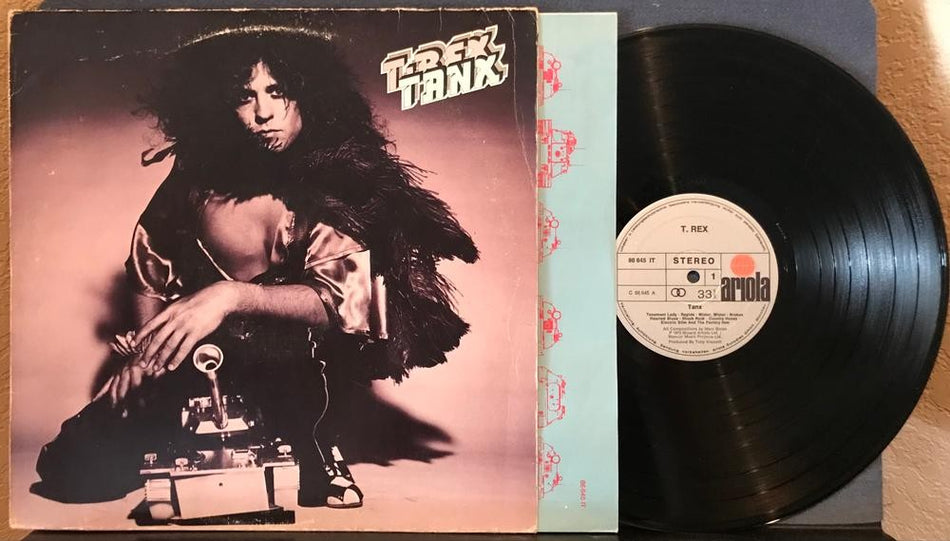 T REX TANX~1973 ARIOLA GERMAN 1st PRESS LP~INNER SLV~MARC BOLAN~PSYCH ROCK~GLAM