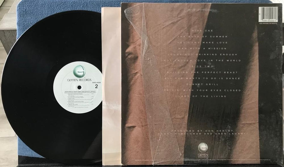 DON HENLEY BUILDING THE PERFECT BEAST~1984 GEFFEN LP~SHRINK~HYPE~INNER~EAGLES