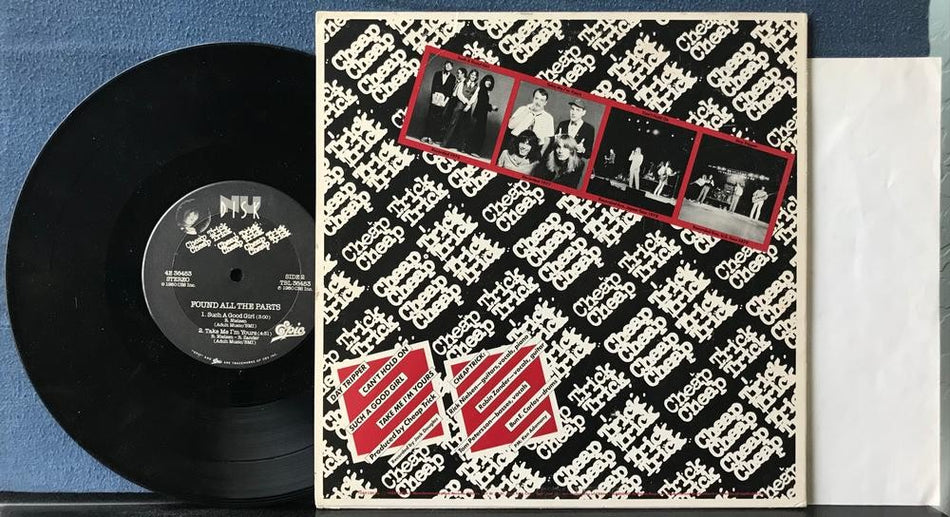CHEAP TRICK FOUND ALL THE PARTS~1980 NU DISK 10-INCH EP w/INSERT~RICK/TOM LABELS
