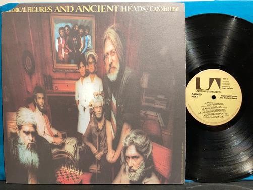 CANNED HEAT HISTORICAL FIGURES AND ANCIENT HEADS~ORIG 1972 LP~RARE POSTER~SVG+