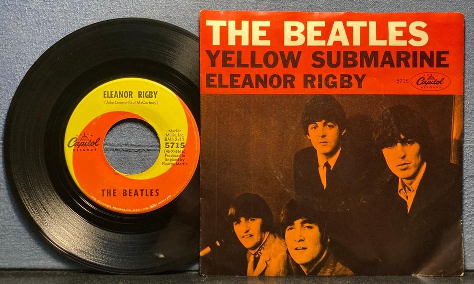 BEATLES~YELLOW SUBMARINE / ELEANOR RIGBY~1966 CAPITOL SCRANTON 7-INCH PIC SLEEVE