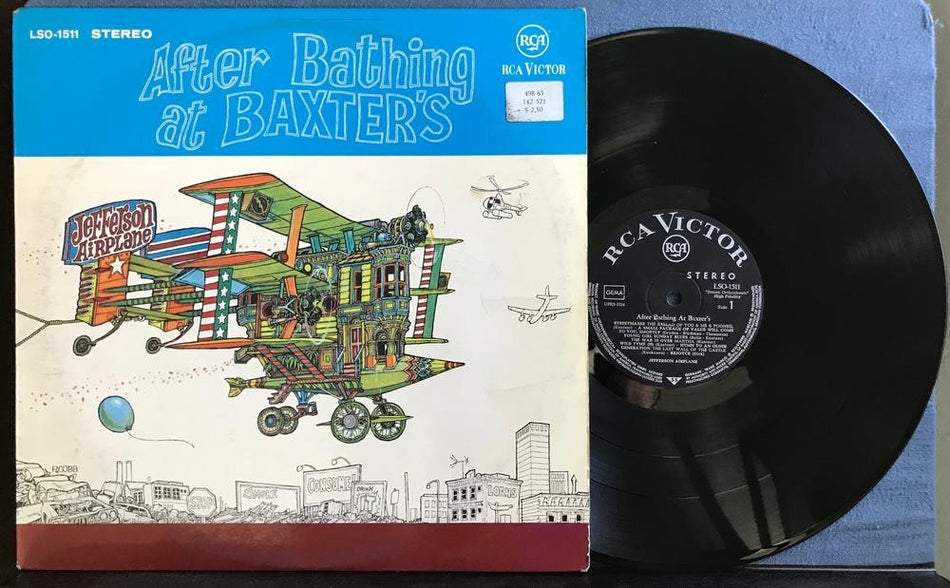 JEFFERSON AIRPLANE AFTER BATHING AT BAXTERS~VG++ 1967 RCA GERMAN 1st PRESS~PSYCH