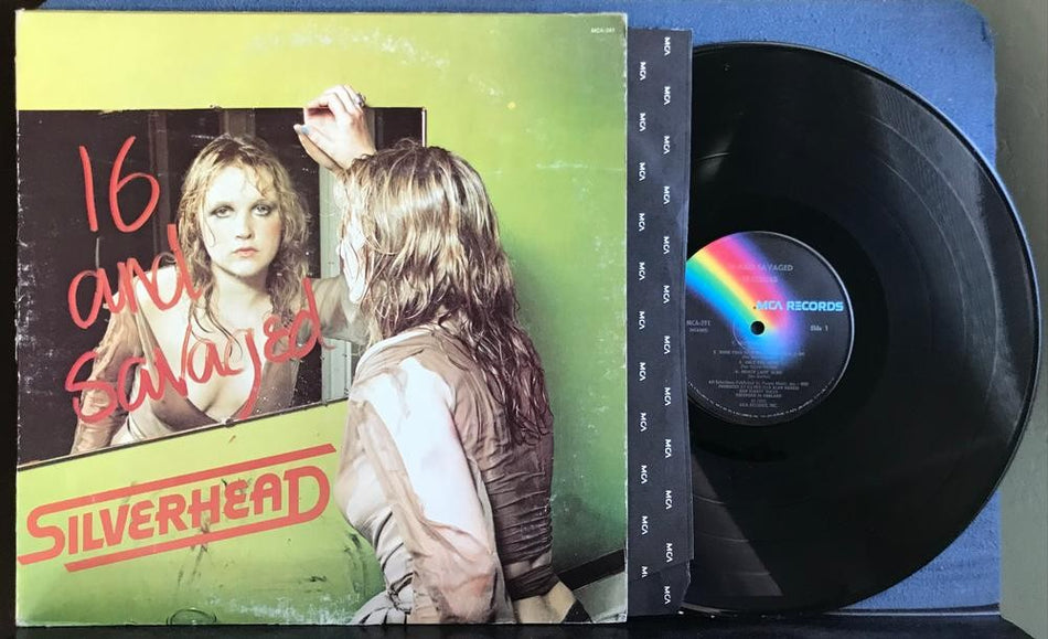 SILVERHEAD 16 AND SAVAGED~NM- 1973 MCA PINCKNEYVILLE 1st PRESS LP~GLAM~HARD ROCK