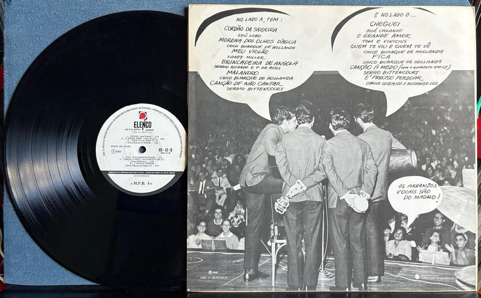 MPB4 1967 SELF-TITLED LP~ORIGINAL ELENCO BRAZIL FIRST PRESS~LATIN~BOSSA NOVA~MPB