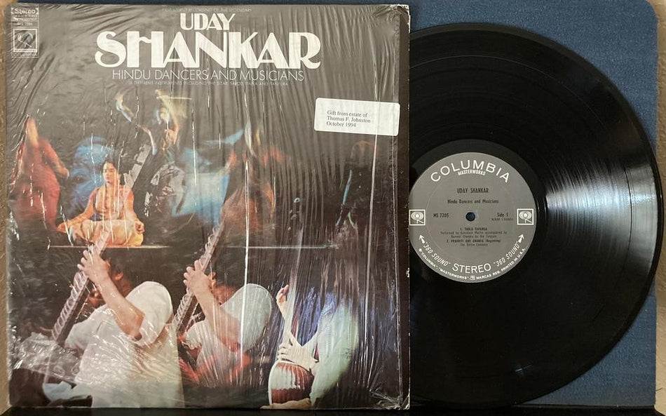UDAY SHANKAR HINDU DANCERS +MUSICIANS~1968 COLUMBIA MASTERWORKS LP~SHRINK~INDIAN