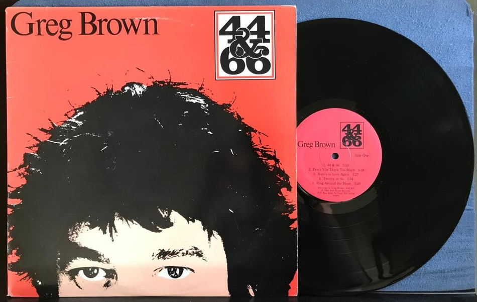 GREG BROWN 44+66~VG+ 1984 RED HOUSE RECORDS QUIEX AUDIOPHILE RE LP~FOLK~COUNTRY