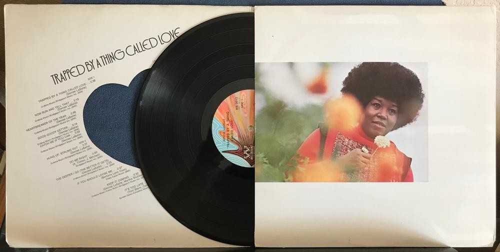 DENISE LASALLE TRAPPED BY A THING CALLED LOVE~1972 WESTBOUND LP w/DIE-CUT COVER