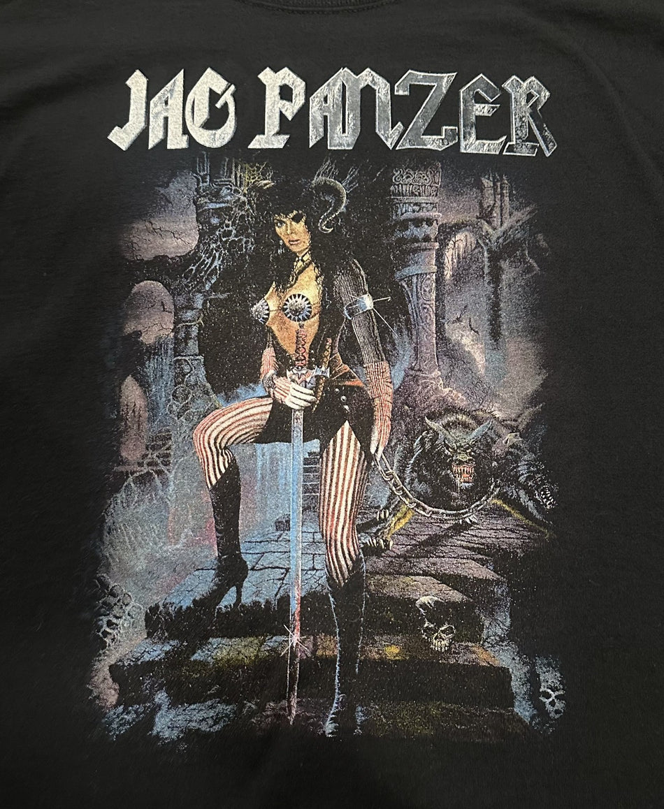 JAG PANZER CONCERT LONG SLEEVE T-SHIRT~2003 SPIKED BAT TOUR~BLACK~XL~EXC~VTG