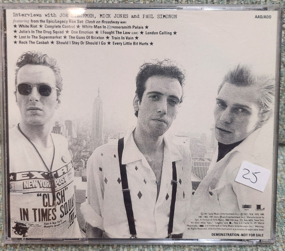 THE CLASH ON BROADWAY THE INTERVIEWS~ORIG 1991 CD~BOX SET EXCERPTS~STRUMMER