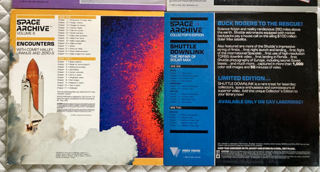 LOT:6 SPACE ARCHIVE SERIES LASER DISCS~VOL 1 2 3 5 6 COL. ED~SHUTTLE~APOLLO~MARS