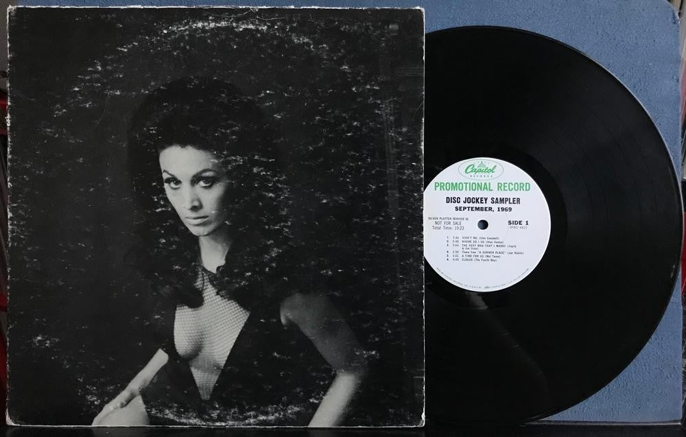 CAPITOL DISC JOCKEY ALBUM SEPTEMBER 1969~WHITE LBL PROMO PUZZLE COVER~CHEESECAKE