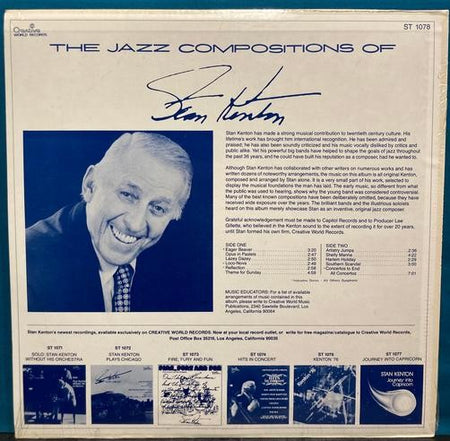 JAZZ COMPOSITIONS OF STAN KENTON~SEALED ORIG 1978 CREATIVE WORLD LP