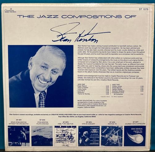 JAZZ COMPOSITIONS OF STAN KENTON~SEALED ORIG 1978 CREATIVE WORLD LP