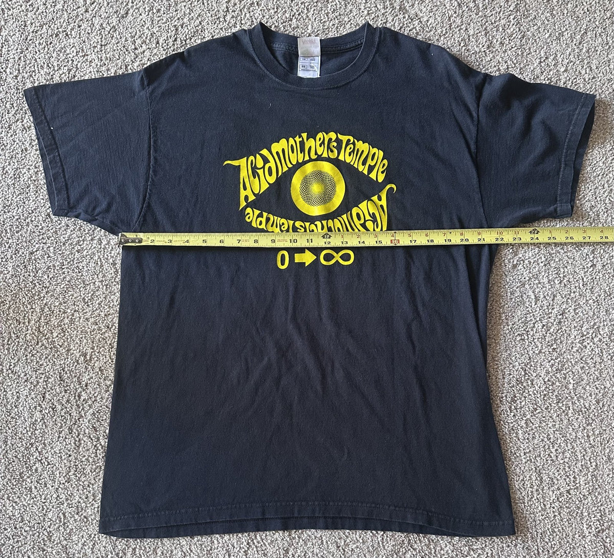 ACID MOTHERS TEMPLE T-SHIRT~IN 0 TO INFINITY~XL~GILDAN~BLACK~EXC COND~AMT~RARE