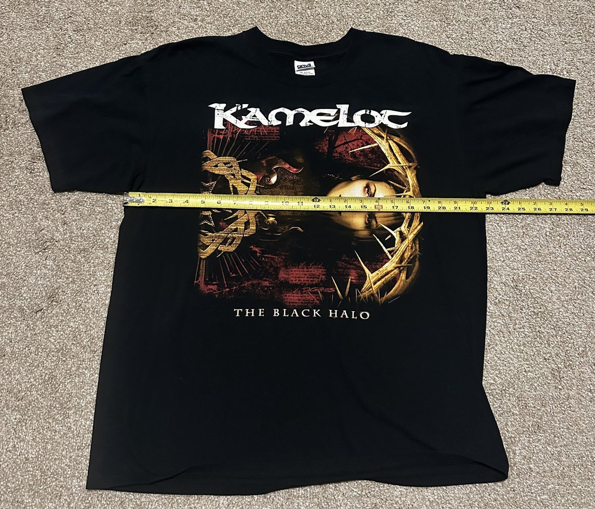 KAMELOT CONCERT T-SHIRT~2006 TOUR~THE BLACK HALO~ORIGINAL~XL~BLACK~EXC COND~VTG