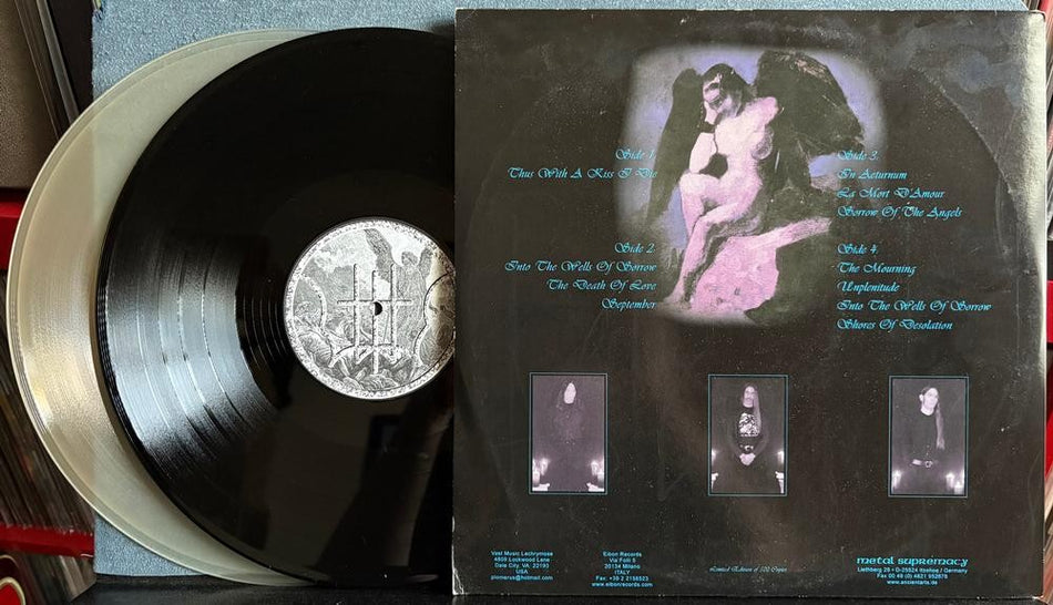 WHILE HEAVEN WEPT CHAPTER ONE 1989-1999~NM SIGNED LIMITED CLEAR/BLACK VINYL 2-LP