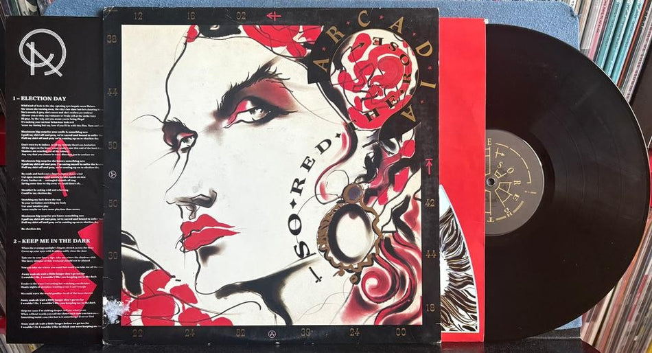 ARCADIA SO RED THE ROSE~1985 QUIEX MASTERDISK RL AUDIOPHILE LP~INSERT~INNER SLV