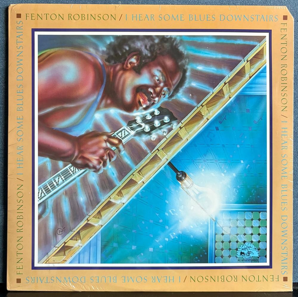 FENTON ROBINSON I HEAR SOME BLUES DOWNSTAIRS~SEALED OG 1977 ALLIGATOR LP~CHICAGO