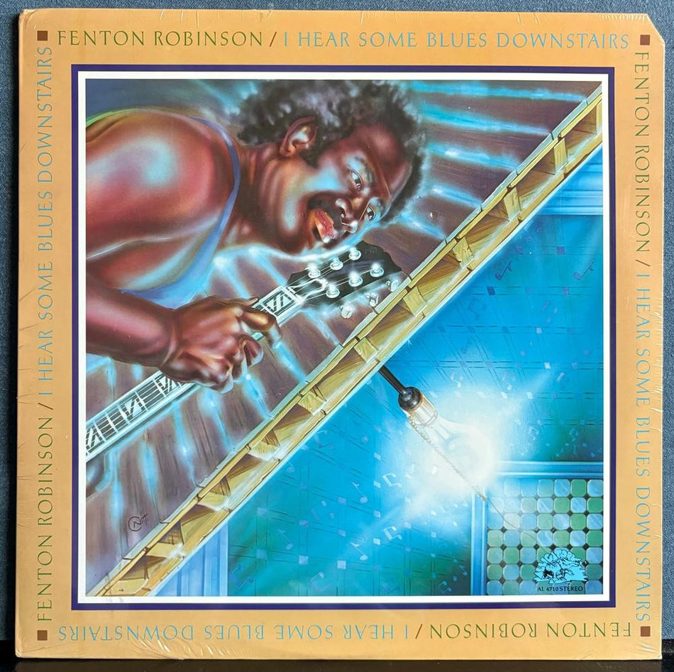 FENTON ROBINSON I HEAR SOME BLUES DOWNSTAIRS~SEALED OG 1977 ALLIGATOR LP~CHICAGO