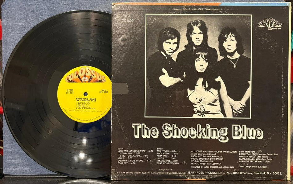THE SHOCKING BLUE~VG+ ORIG 1970 COLOSSUS PROMO COPY LP w/HYPE STICKER~PSYCH ROCK