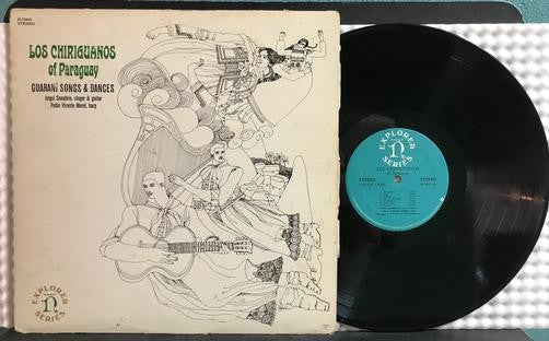 LOS CHIRIGUANOS GURANI SONGS AND DANCES 1968 LP on NONESUCH~FOLKLORICA FOLK