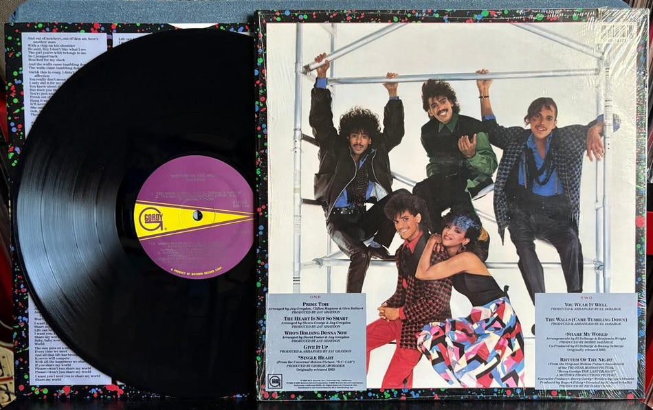 DEBARGE RHYTHM OF THE NIGHT~ORIG 1985 GORDY LP w/SHRINK~INNER~BOOGIE~DISCO~SOUL