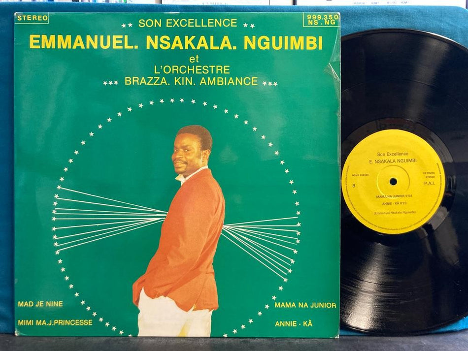 EMMANUEL NSAKALA NGUIMBI~SON EXCELLENCE NM 1985 CONGO SOUKOUS BOOGIE LP~FRANCE