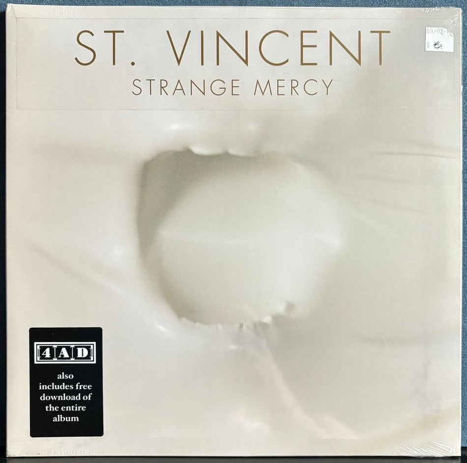 ST. VINCENT STRANGE MERCY~SEALED ORIG 2011 4AD GATEFOLD LP~INDIE ROCK~ANNE CLARK