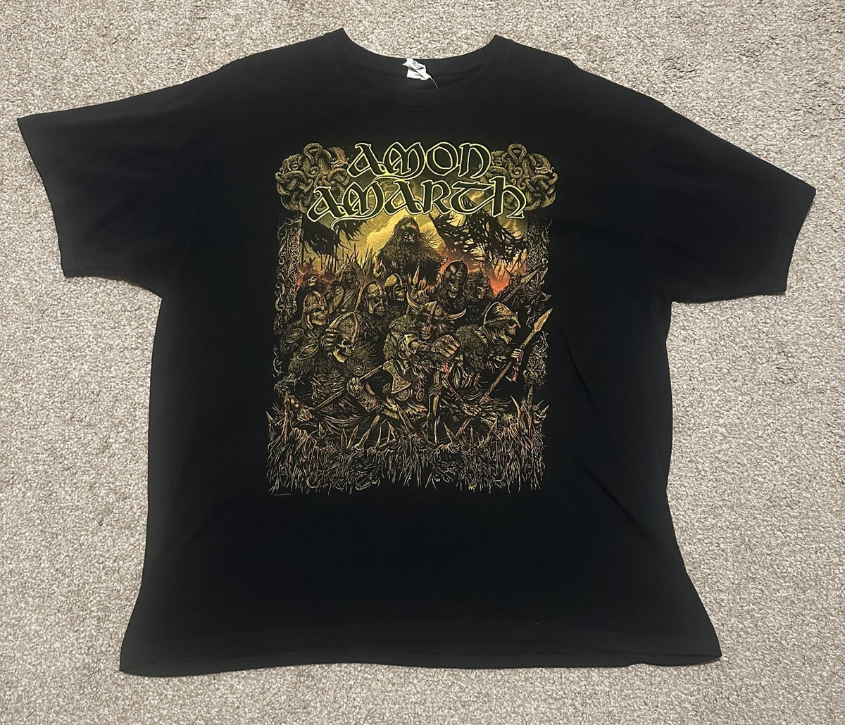 AMON AMARTH 2011 TOUR T-SHIRT~VINTAGE~ANVIL~ORIGINAL~XL~BLACK~EXC COND~RARE~VTG
