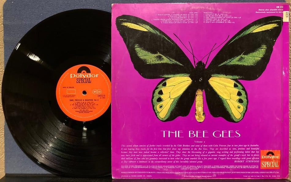 BEE GEES RARE PRECIOUS BEAUTIFUL VOL. 2~1969 POLYDOR UK COMP LP~236513~POP~VOCAL