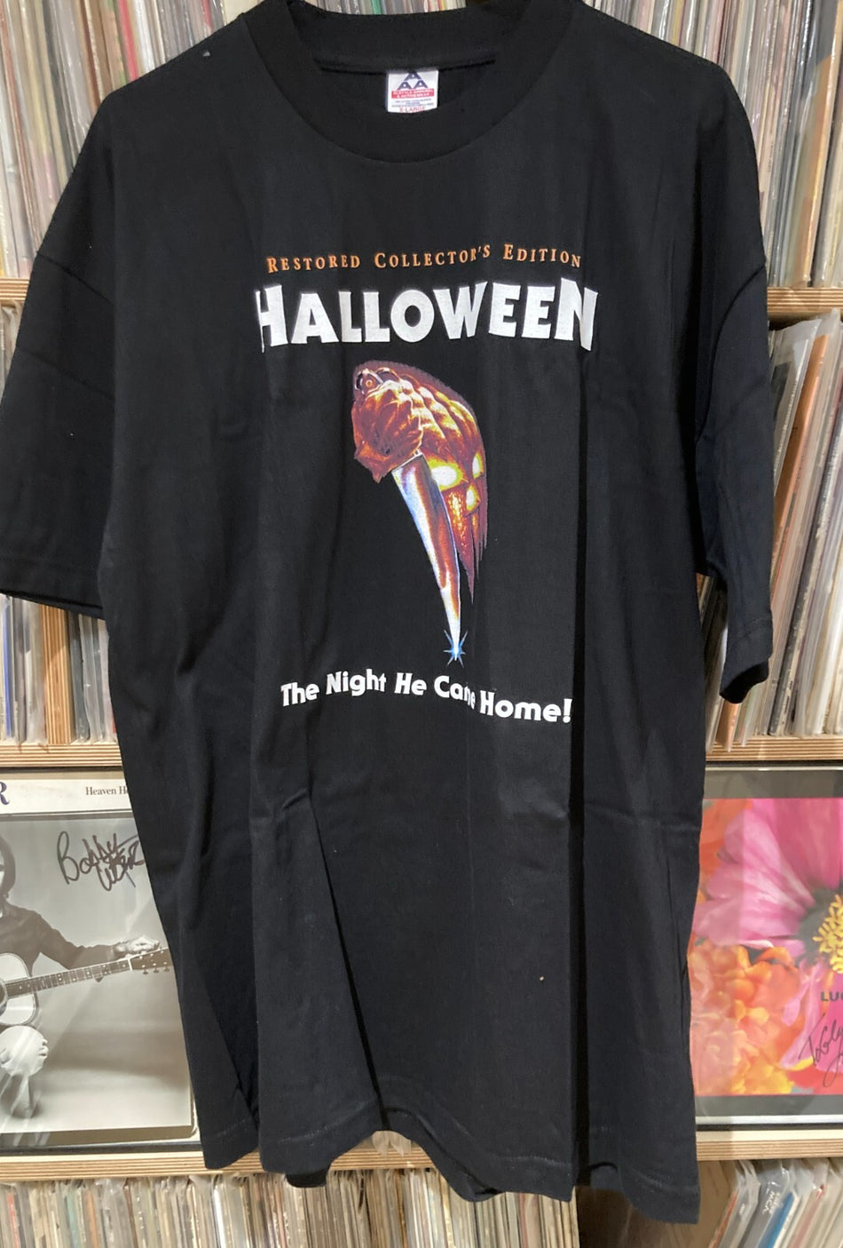 BRAND NEW! HALLOWEEN THE NIGHT HE CAME HOME! 1990s PROMO MOVIE SHIRT~XL~ALSTYLE