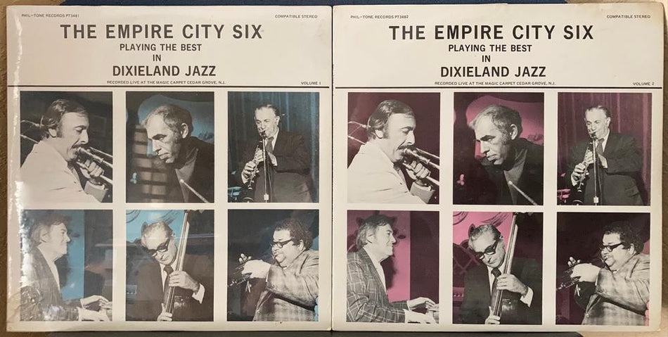 EMPIRE CITY SIX PLAYING BEST IN DIXIELAND JAZZ VOL 1 +2 SEALED~LIVE MAGIC CARPET
