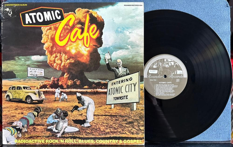 ATOMIC CAFE A SOUNDTRACK ALBUM~RARE NM- QUIEX AUDIOPHILE LP~MASTERDISK DC~OST