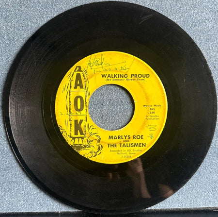 MARLYS ROE AND THE TALISMEN REMEMBER SEPTEMBER~ORIG 1967 AOK 7-INCH 45~GARAGE