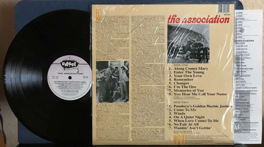 ASSOCIATION~ASSOCIATION'S GOLDEN HEEBIE-JEEBIES~NM 1987 EDSEL UK COMP LP~SHRINK