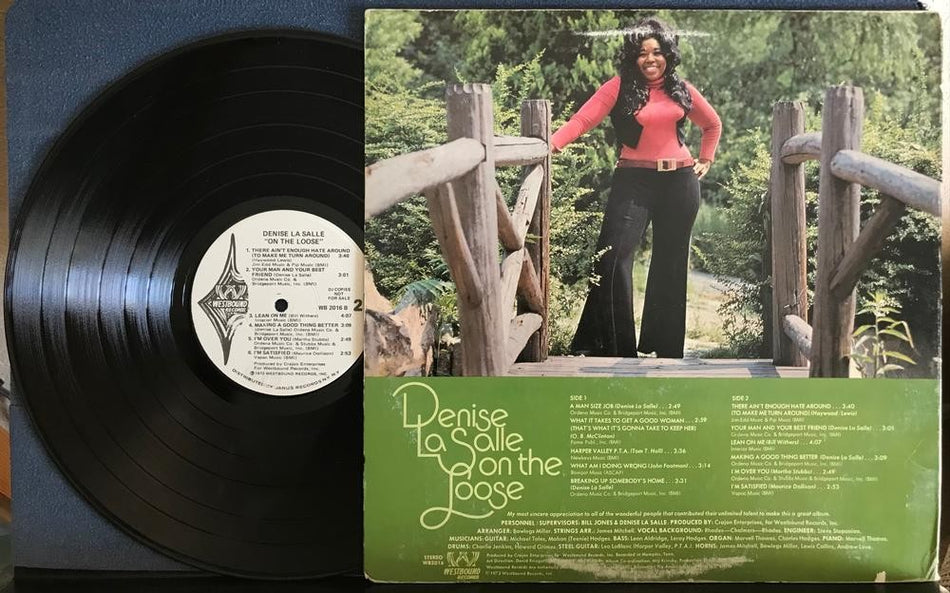 DENISE LASALLE ON THE LOOSE~NM- 1973 WESTBOUND RECORDS WHITE LABEL PROMO LP~WLP