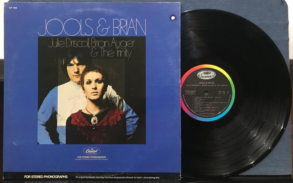 JOOLS AND BRIAN~JULIE DRISCOOL~BRIAN AUGER~TRINITY~1968 CAPITIOL LA 1st PRESS LP