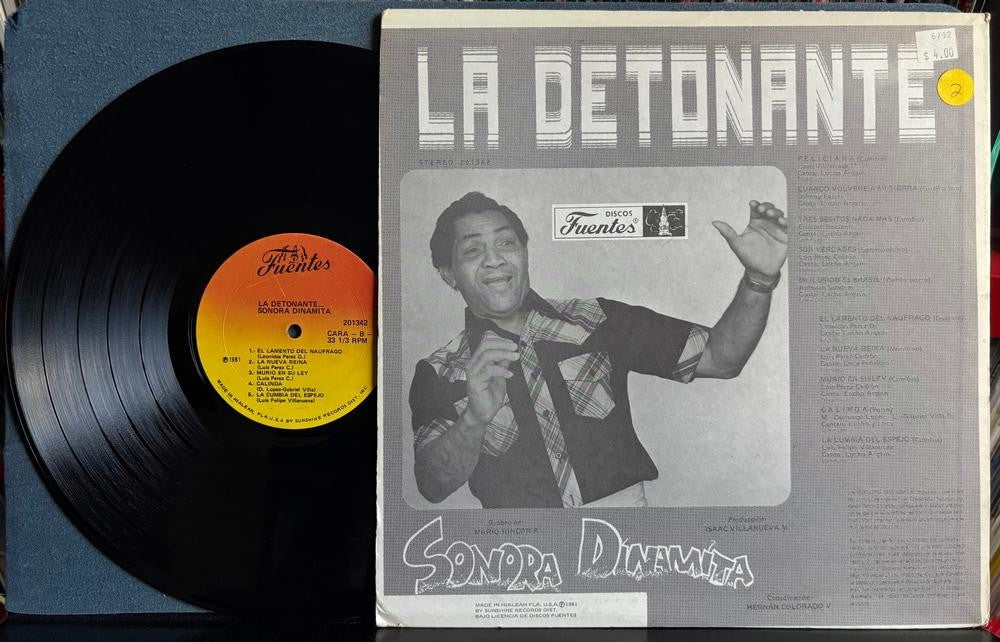 SONORA DINAMITA LA DETONANTE~ORIG 1981 DISCOS FUENTES US PRESS LP~SALSA~CUMBIA