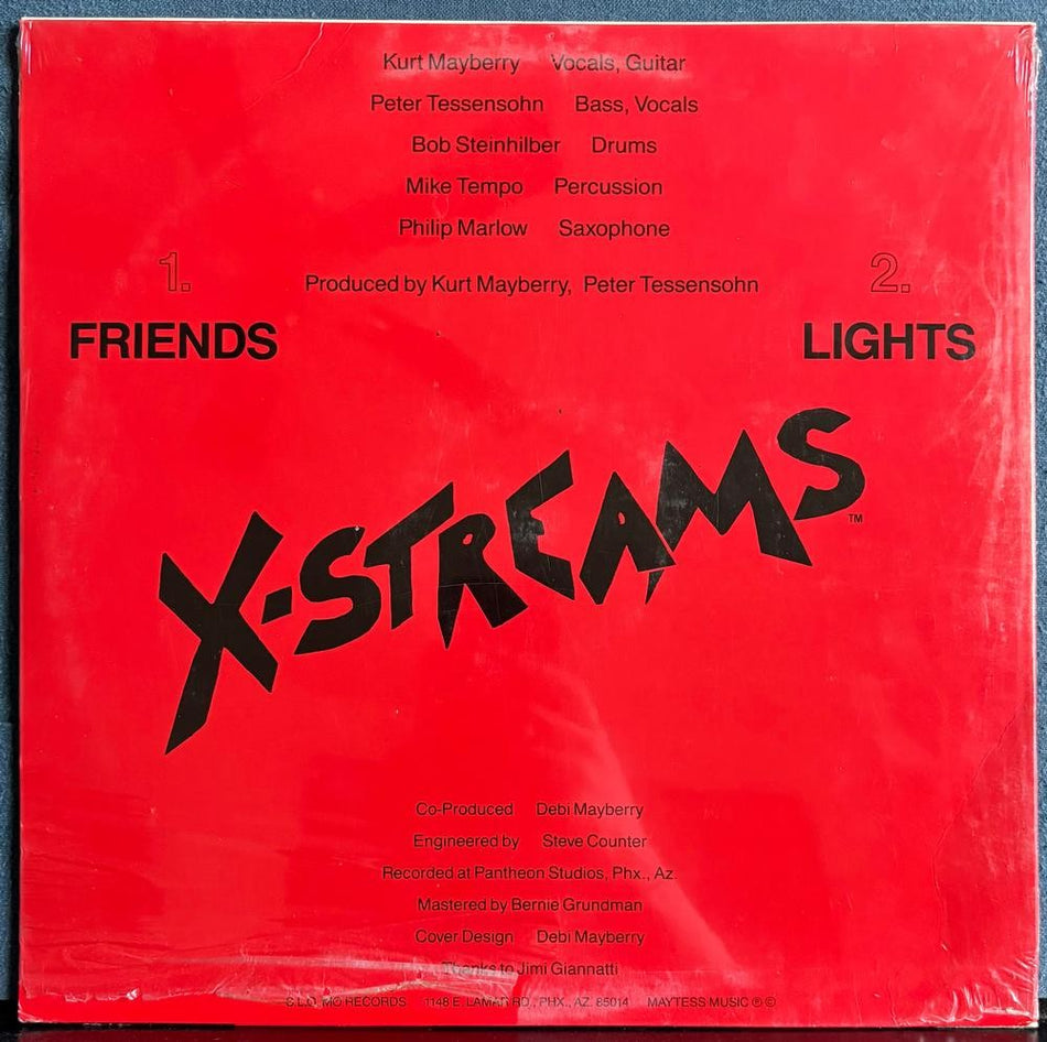 X-STREAMS FRIENDS /LIGHTS~SEALED SLO MO ARIZONA PVT LBL 12-INCH SNGL LP~NEW WAVE