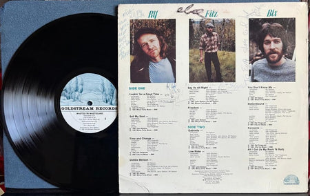 RIF FITZ BIX WASTED IN WASTELAND~SIGNED VG++ '81 GOLDSTREAM RECORDS LP~FAIRBANKS