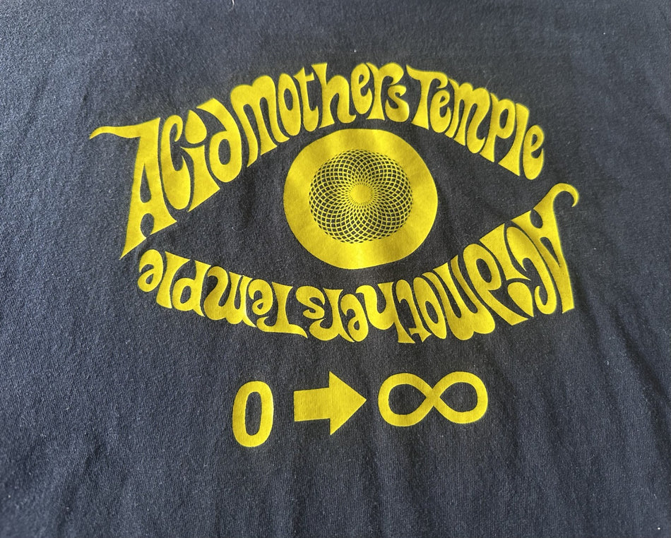 ACID MOTHERS TEMPLE T-SHIRT~IN 0 TO INFINITY~XL~GILDAN~BLACK~EXC COND~AMT~RARE