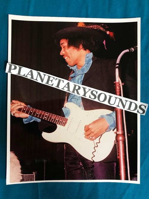 JIMI HENDRIX ON STAGE SMILING PORTRAIT~8x10 REPRO~PSYCHEDELIC ACID ROCK