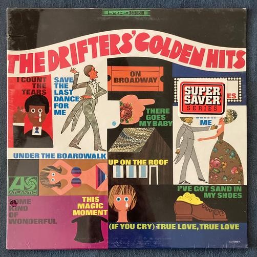 DRIFTERS' GOLDEN HITS~SEALED 1968 ATLANTIC STEREO LP~STAR COLLECTION~FUNK/SOUL